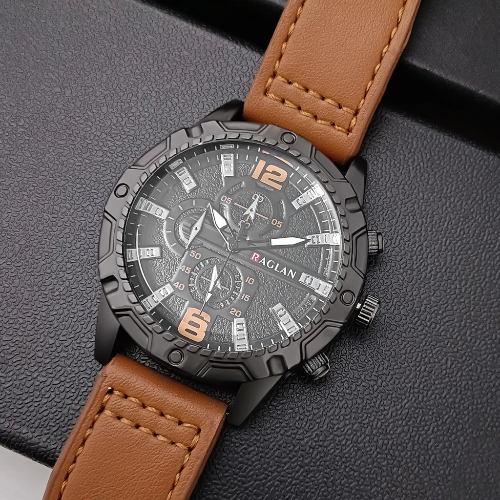 Watch For Men Leather Strap Clock Man Relogio Masculino Reloj Hombres